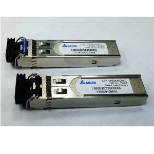 LCP-10G3B4QDRT-G光纤收发器实物图（Delta Electronics, Inc.制造）