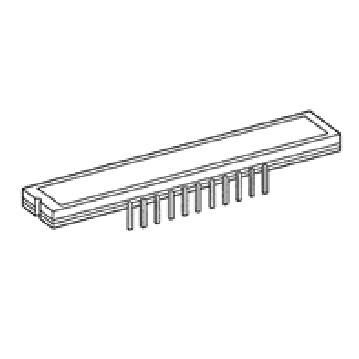 TCD1209DGCCD图像传感器实物图（Toshiba Corporation制造）