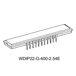 TCD1711DGCCD图像传感器实物图（Toshiba Corporation制造）