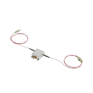 1550nm Fiber Coupled Acousto-optic Frequency Shifter声光频移器实物图（BeamQ Lasers制造）