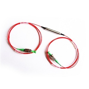 980nm Fiber Isolator With PM980 Fiber Polarization Maintaining Isolator FC/APC光纤隔离器实物图（CivilLaser制造）