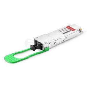 QSFP-100G-CWDM4光纤收发器实物图（FS.COM Inc制造）