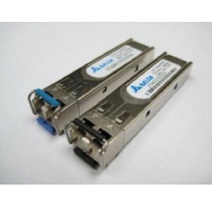 LCP-1250B4QDRx光纤收发器实物图（Delta Electronics, Inc.制造）