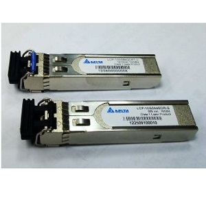 LCP-10G3B4QDRT-Z光纤收发器实物图（Delta Electronics, Inc.制造）