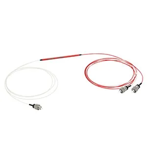 这是一个1064 ± 15 nm的1x2 PM光纤耦合器，具有50:50的分配比例和FC/PC连接器。